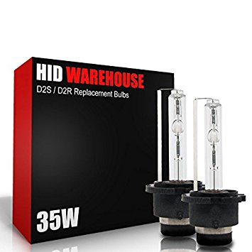 HID-Warehouse HID Xenon Replacement Bulbs - D2S / D2R / D2C - 5000K Bright White (1 Pair) - 2 Year Warranty