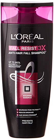 L'Oreal Paris Fall Resist Anti-Hair Fall Shampoo 3X, 175ml 17.5ml=192.5ml