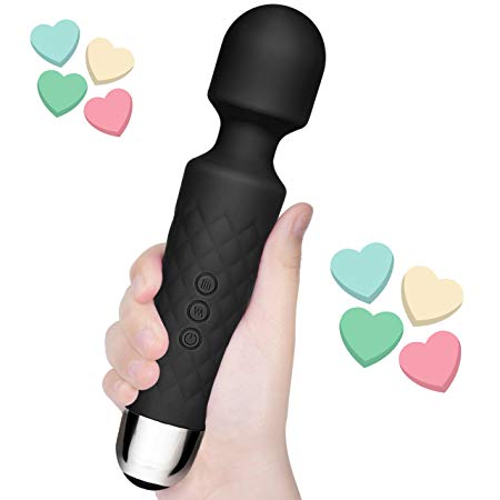 WNOPA Massager Wand 2018 Gift New Design Waterproof Powerful Vibration Compact Personal Handheld Therapy Wireless Multi Speed Rechargeable Silicone Soft