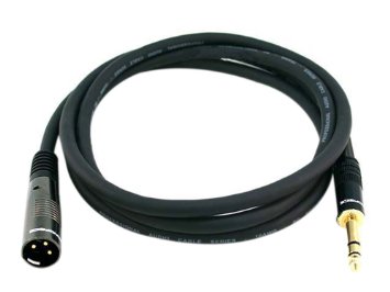 Monoprice 6ft Premier Series XLR Male to 14inch TRS Male 16AWG Cable Gold Plated