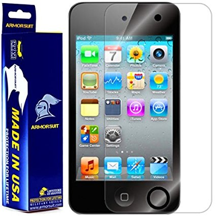 ArmorSuit MilitaryShield - Apple iPod Touch 4G, 4th Generation, 4th Gen Screen Protector Shield with Lifetime Replacements