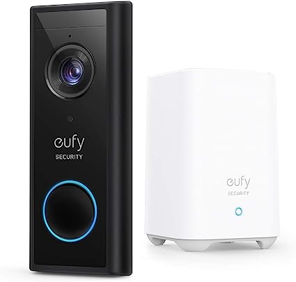 eufy Security, Wireless Video Doorbell (Battery-Powered) with 2K HD, Doorbell Camera, No Monthly Fee, On-Device AI for Human Detection, 2-Way Audio, Simple Self-Installation