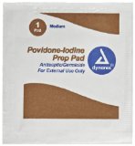 Pac-Kit 12-015 Antiseptic Povidone PVP Iodine Wipe Box of 10