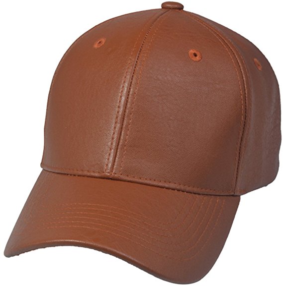 BRAND NEW 2016 Classic PU LEATHER Plain Baseball Cap | Unisex Hat For Men & Women | Adjustable & Structured For Max Comfort | Unique & Timeless Clothing Accessories By Top Level