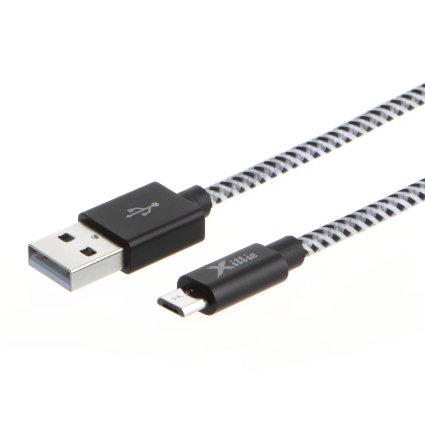 Xillie USB 2.0-Micro-USB to USB Cable- High-Speed A Male to Micro B Triple Shielded, 24AWG Wire Cable 1.2M, Black Color