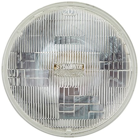 SYLVANIA H6024 SilverStar High Performance Halogen Sealed Beam Headlight (7" Round) PAR56, (Contains 1 Bulb)