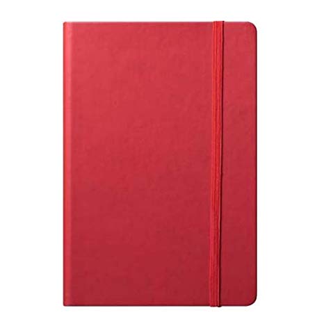 Eccolo World Traveler Cool Jazz Journal, Red, 6 x 8 Inches (BC401R)