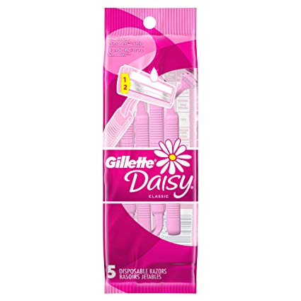 Gillette Daisy Classic Women's Disposable Razor, 5 Count