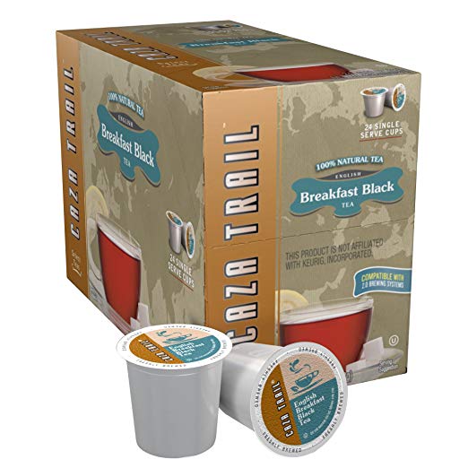 Caza Trail Tea, English Breakfast Black Tea, 24 Single Serve Cups