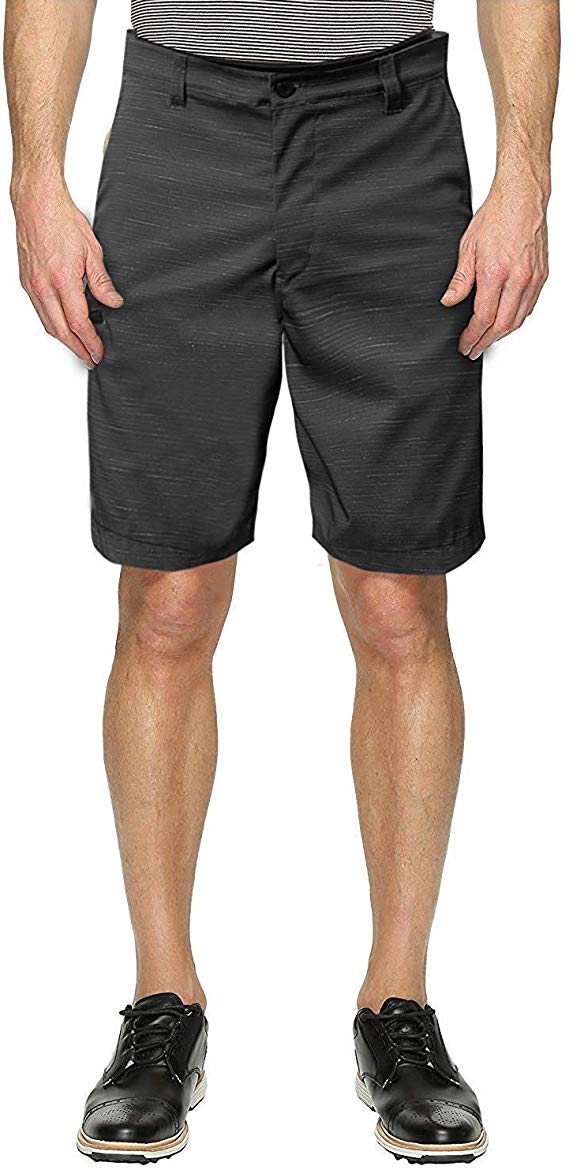 PULI Men‘s Golf Shorts Dress 9 Inch Flat Front