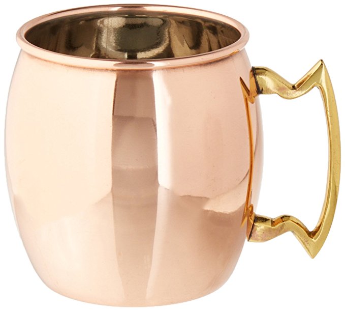 Old Kentucky Home Copper Moscow Mule Mug by Twine – (16 oz. capacity) -Food Safe, Nickel Plated