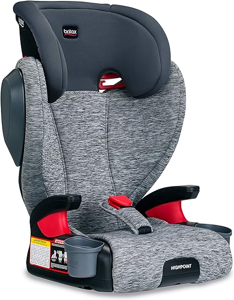 Britax Highpoint 2-Stage Belt-Positioning Booster Car Seat - Highback and Backless | 3 Layer Impact Protection - 40 to 120 Pounds, Asher