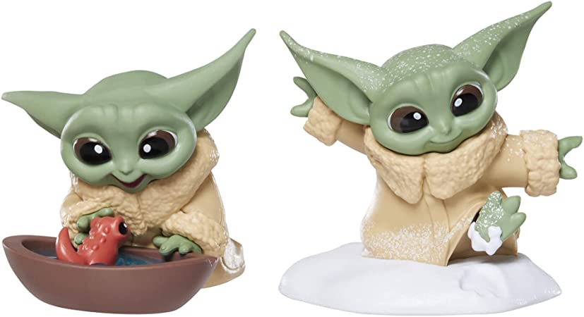 Star Wars The Bounty Collection Series 4 Grogu Collectible Figures 2.25-Inch-Scale Tadpole Friend, Snowy Walk Posed Toys 2-Pack Ages 4 and Up, (F5185)