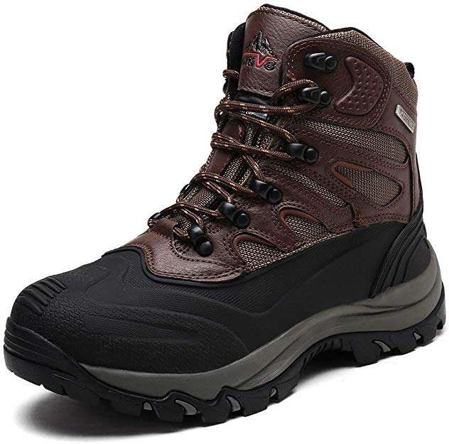 NORTIV 8 Men's Waterproof Winter Hiking Snow Boots