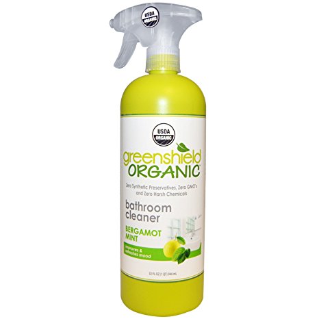 GreenShield Organic Bathroom Cleaner Bergamot Mint -- 32 fl oz