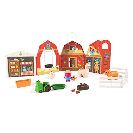 Sago Mini, Robin’s Farm, Portable Playset with Figures, for Ages 3 and Up