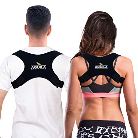 Back Posture Corrector for Women & Men - Adjustable Posture Correcting Device - Thoracic Back Brace Posture Improvement - Best Clavicle Brace for Back Pain Relief - Perfect for Office, Gym, Walking