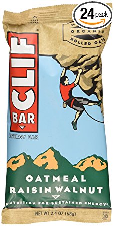 Clif Bar Energy Bar, Oatmeal Raisin Walnut, 2.4-Ounce Bars, 12 Count (Pack of 2)