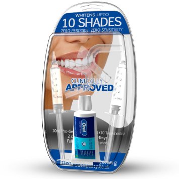 Teeth Whitening Kit Advanced Gel With ZERO PEROXIDE and AFTERCARE GUIDE