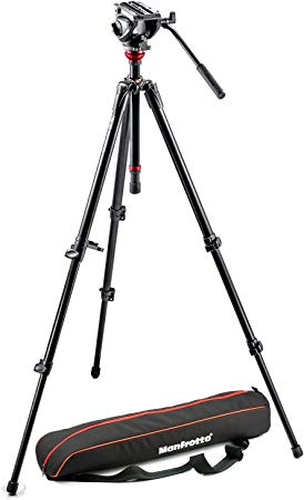 Manfrotto MVH500AH Lightweight Fluid Video System with Bag (Black)
