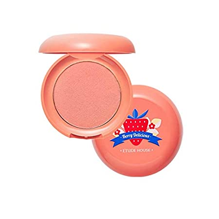 ETUDE HOUSE Berry Delicious Cream Blusher 6g (#3 Grapefruit Strawberry) - Moist Cream Cheek for a Lovely Look, Daily Natural Color