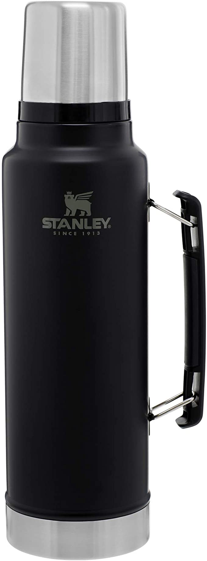 Stanley Classic Vacuum Insulated Wide Mouth Bottle, 1.5 qt - BPA-Free 18/8 Stainless Steel Thermos for Cold & Hot Beverages – Keeps Liquid Hot or Cold for Up to 24 Hours