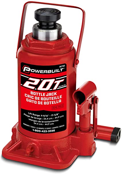 Powerbuilt 647503 Heavy Duty 20-Ton Bottle Jack