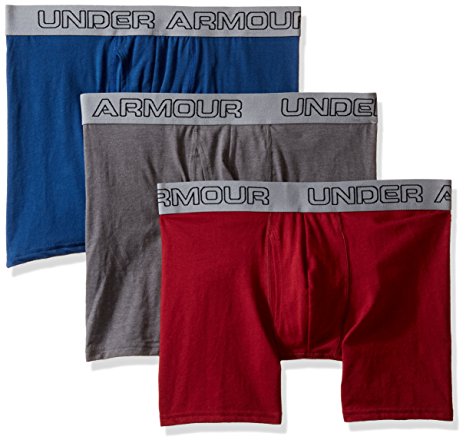 Under Armour Men's Charged Cotton Stretch 6” Boxerjock 3-Pack