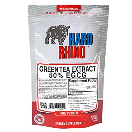 Hard Rhino Green Tea Extract 50 EGCG Powder 125 Grams