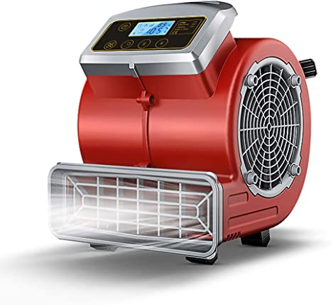 LVYUAN Multi-Purpose Mini Mighty Air Mover, Utility Fan, Dryer, Blower and Timer for Restoration, Cleaning, Home and Plumbing Use - 1/4 HP, 900 CFM, 3 Speeds, 3 Angles, Red, Small (New-Red)