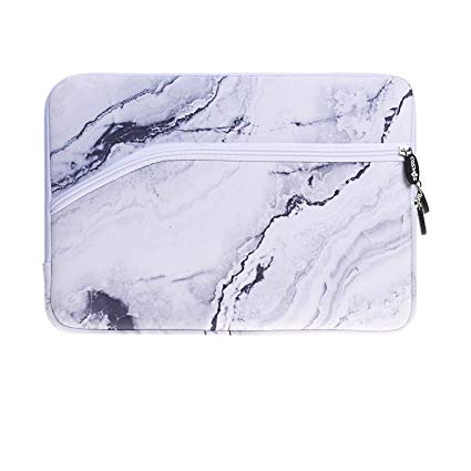 Cosmos Neoprene Protective Laptop Notebook Sleeve Case Bag for New MacBook Pro 13'' Model: A1706 & A1708 (Released in Late 2016) (White Marble Pattern)