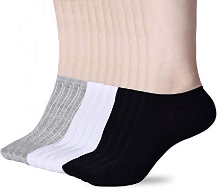 Women's Low Cut Socks,3-15 Pair Ankle No Show Athletic Short Cotton Socks by Sioncy