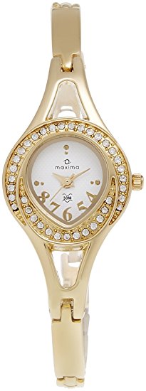 Maxima Analog White Dial Women's Watch - 24382BMLY