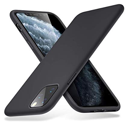 ESR Yippee Color Soft Case for iPhone 11 Pro Max, Liquid Silicone Rubber Case Cover [Comfortable Grip] [Screen & Camera Protection] [Velvety-Soft Lining] [Shock-Absorbing] for iPhone 11 Pro Max, Black