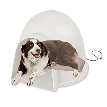 K&H Manufacturing Lectro-Soft Igloo Style Heated Dog Bed Tan