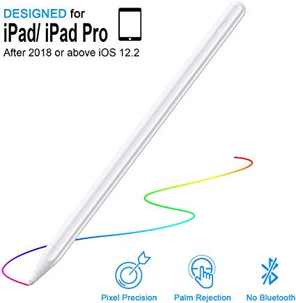 Upgraded Stylus Pen 2nd Gen with Palm Rejection, CASECUBE Active Stylus Pixel Precise Pencil for Drawing & Handwriting on iPad(7th Gen)/(6th Gen)/Air(3rd Gen)/Mini(5th Gen)/Pro 11/12.9(3rd Gen)