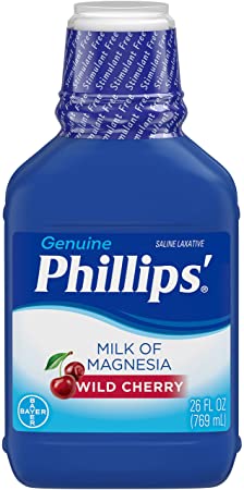 Phillips' Wild Cherry Milk of Magnesia Liquid, 26 Fl Oz (Pack of 3) po#wef