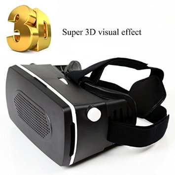 3D VR,SUFUM Virtual Reality Glasses 3D Movies Headset Innovative Design Suitable for Samsung,iPhone,IOS,Android and More 4.0-6.0 inches Smartphones