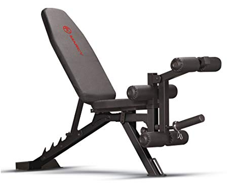 Marcy Adjustable 6 Position Utility Bench with Leg Developer and High Density Foam Padding