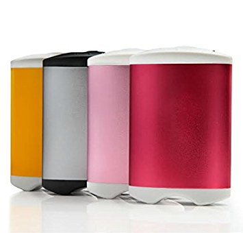 Rechargeable Double-Sided Hand Warmer / USB External Battery Pack 4400mAh-Silver/Black