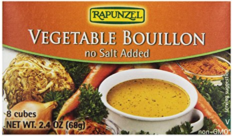 Rapunzel, Pure Organics Vegetable Bouillon, No Salt Added/ Low Sodium, 2.4 oz