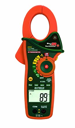 EXTECH Instruments EX830 True RMS 1000 Amp AC/DC Clamp Meter with Infrared Thermometer