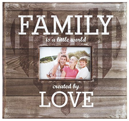 MBI 12x12 Inch "Family is a Little World Created by Love" Scrapbook, Brown (860080)
