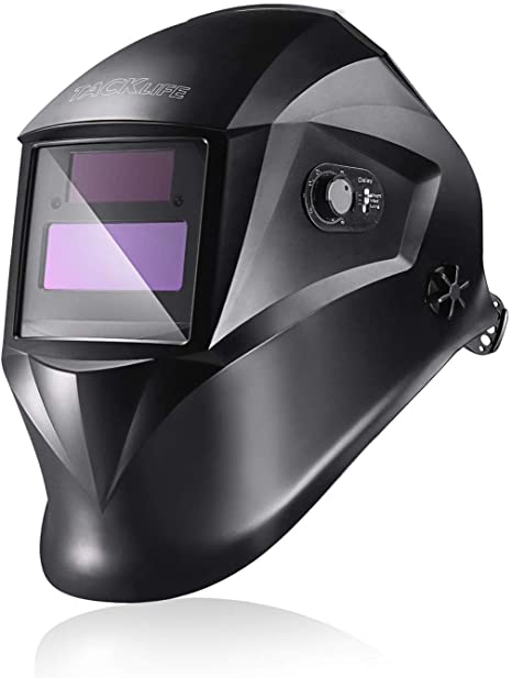 Welding Helmet, True Color,Welding Mask Solar Power Auto Darkening Grinding Wide Shade Range DIN9-13, Anti-Ultraviolet, Infrared.3Pcs Replacement Lenses- TKMZ01HD