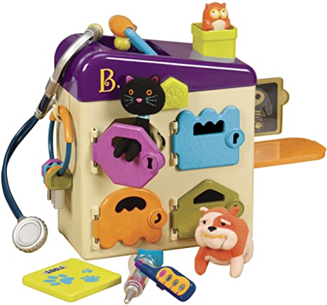 B. Pet Vet Toy Doctor Kit for Kids Pretend Play (8 Pieces)
