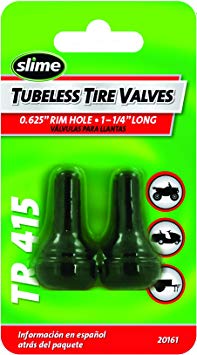 Slime 20161 Tubeless Tire Valves 1-1/4" (TR415)