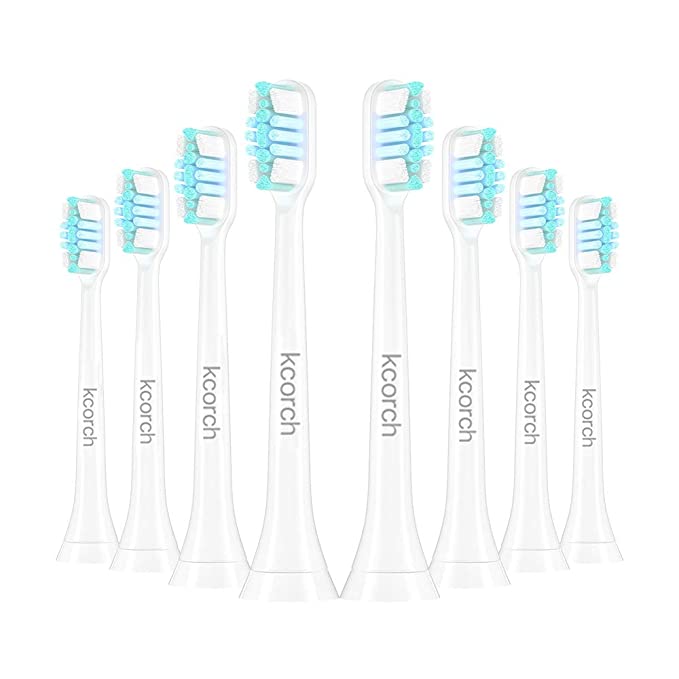 Toothbrush Heads for Philips Sonicare Electric Toothbrush, Optimal Plaque Control,DiamondClean,HealthyWhite, Fits Snap-on Handles Replacement Brush Heads, White 8 Pack
