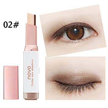 Silvercell Eye Shadow Stick Waterproof Double Colors Gradient Shimmer Eyeshadow Pen (A2)
