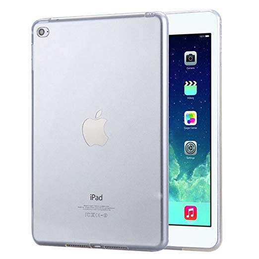 FAS1 iPad Mini 4 Case Cover,NEW Clear Soft TPU Silicone Back Case(Transparent)