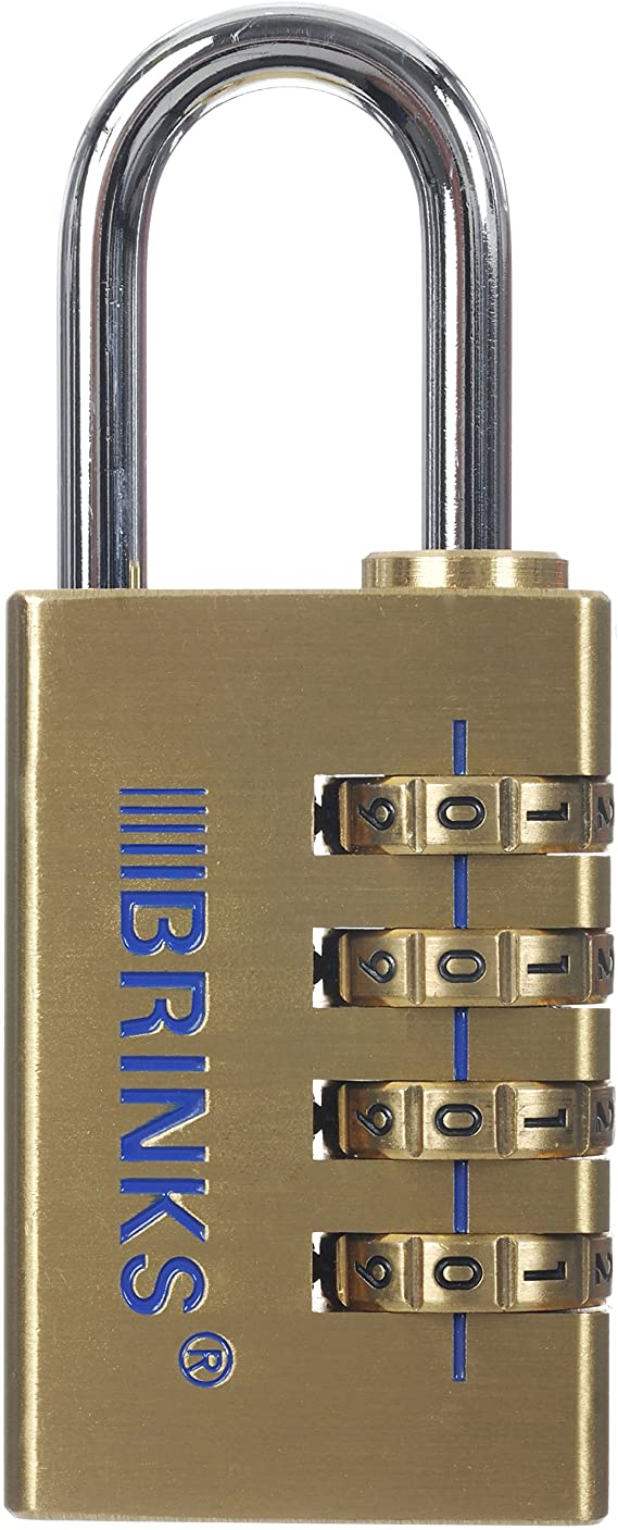 Brinks 171-30051 30mm Solid Brass Resettable Combination Lock